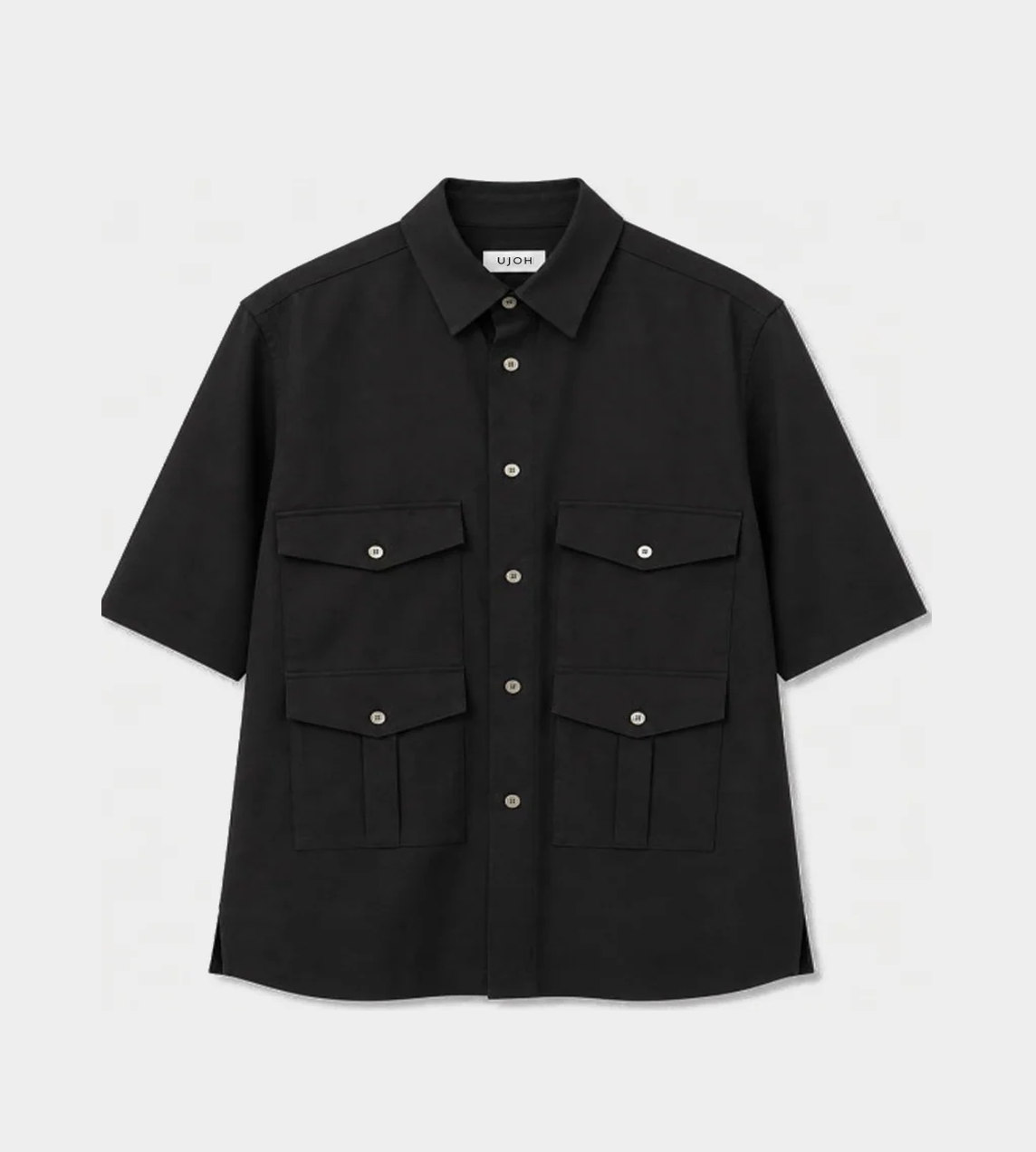 UJOH - Multi Pocket Half Sleeve Shirt Blk