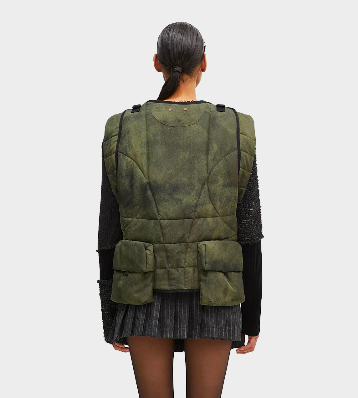 ANDERSSON BELL - Marble Padded Vest Green