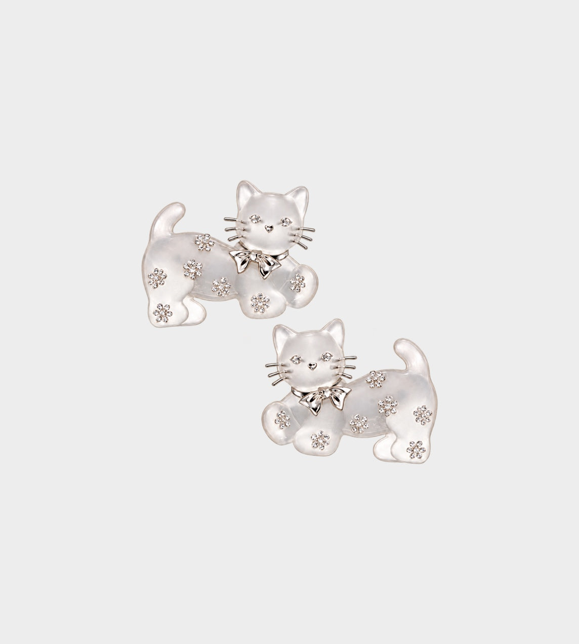 Kitten Hair Clip Transparent