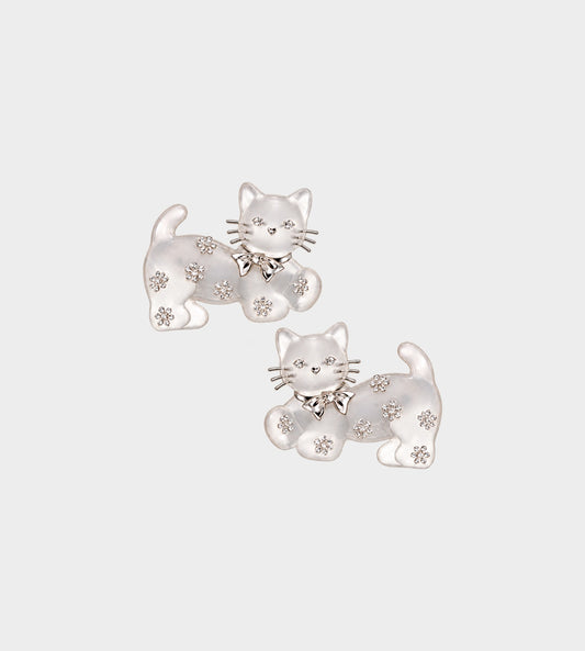 Kitten Hair Clip Transparent