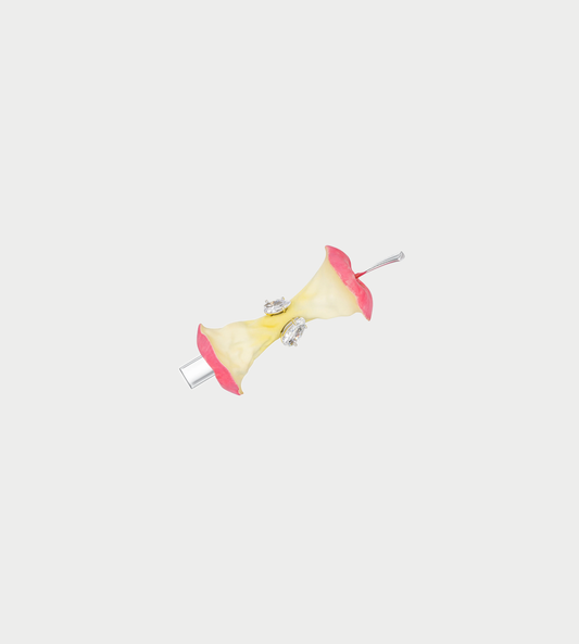 Apple Core Hair Clip Pink