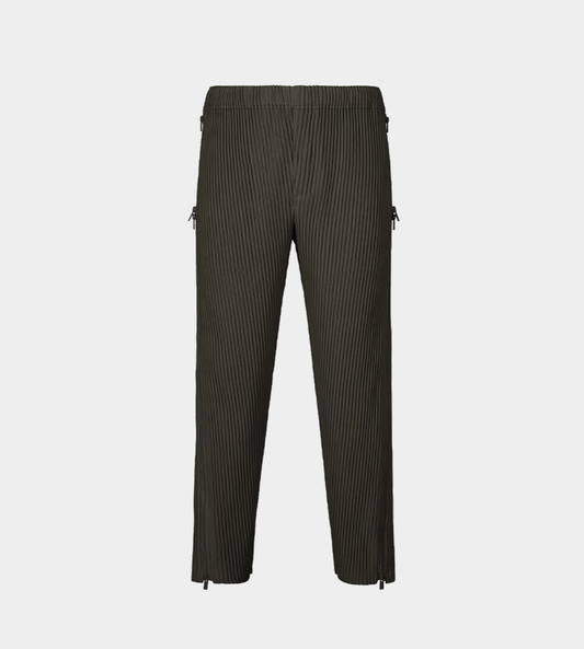 HOMME PLISSE ISSEY MIYAKE - Zipper-detailed Pants Brown