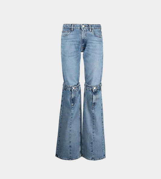 Coperni - Open Knee Jeans Washed Blue