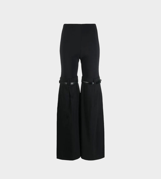 Hybrid Flare Trousers Black