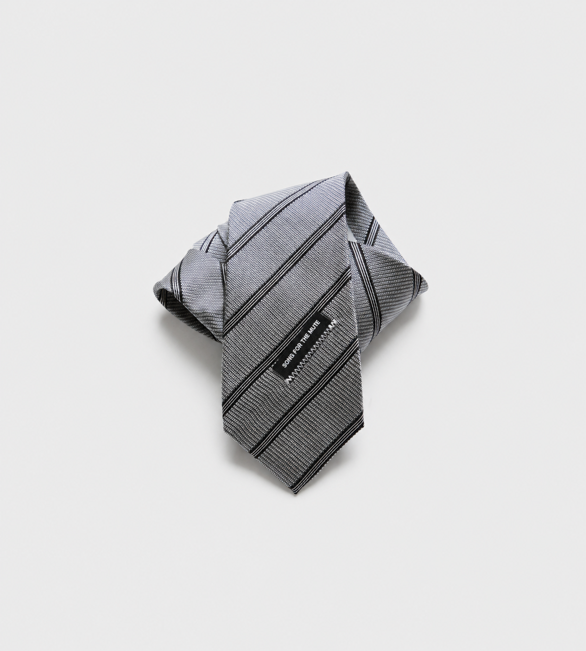 SONG FOR THE MUTE - Satin Playground Tie Silver
