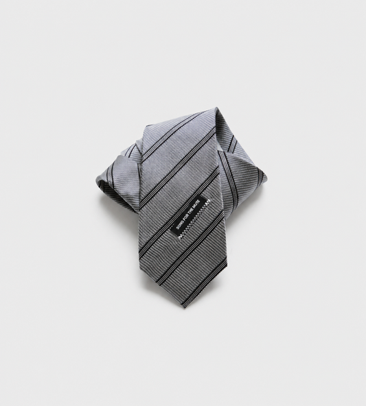 SONG FOR THE MUTE - Satin Playground Tie Silver