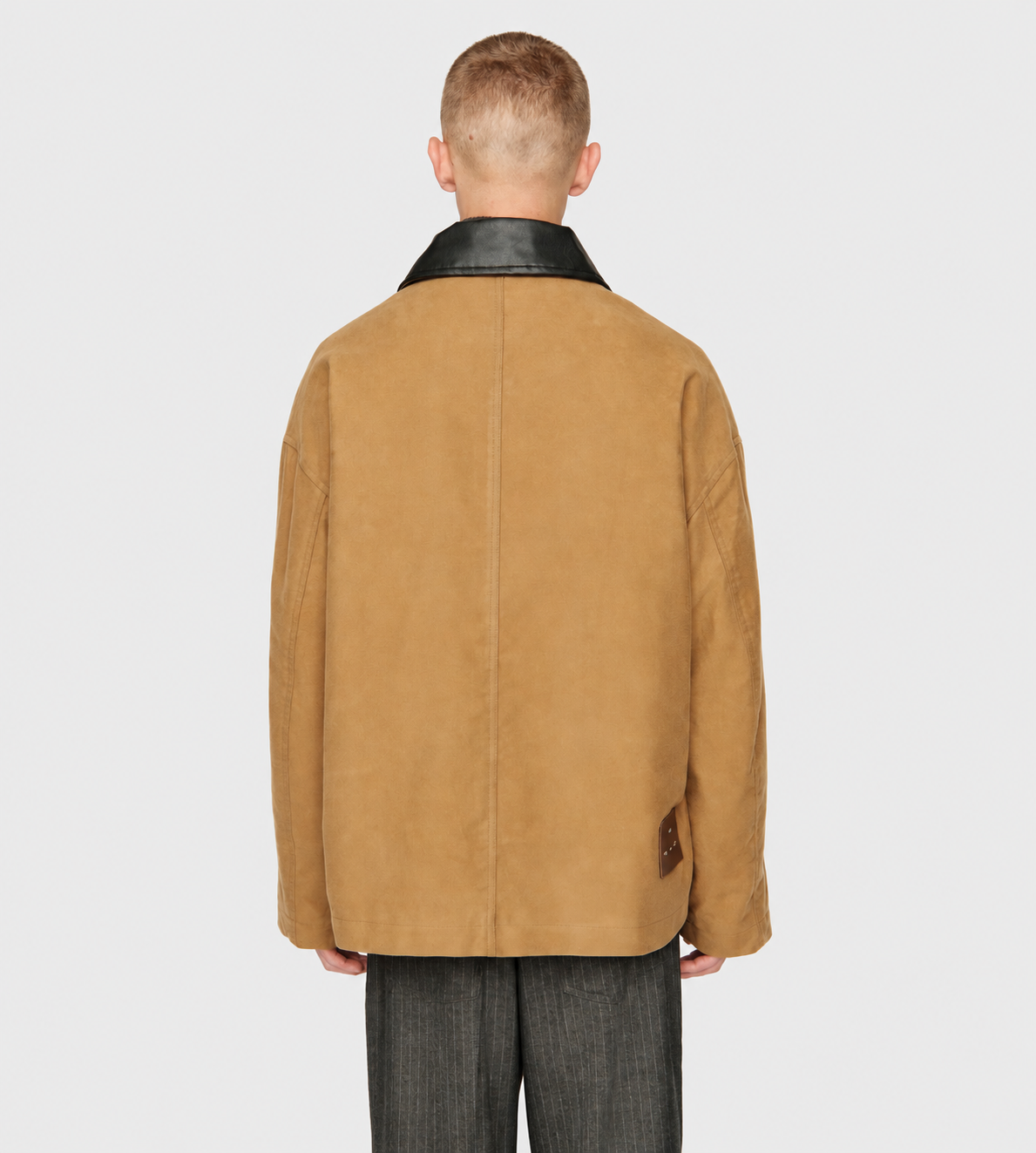 Button Up Coach Jacket Camel