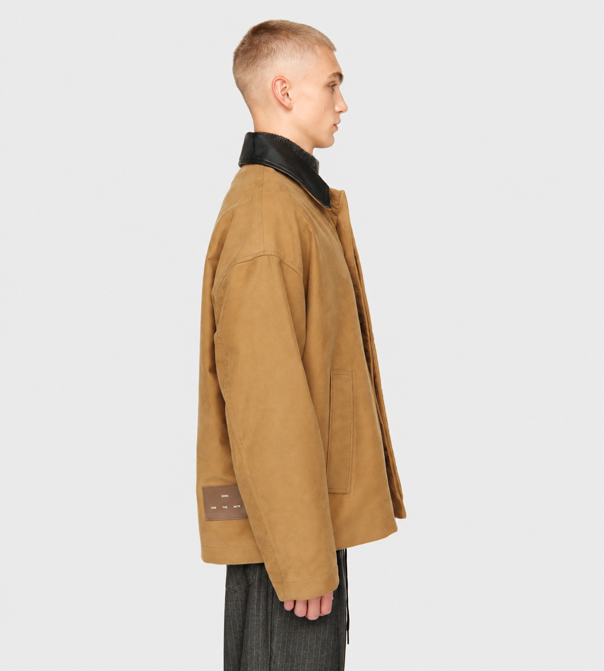 Button Up Coach Jacket Camel