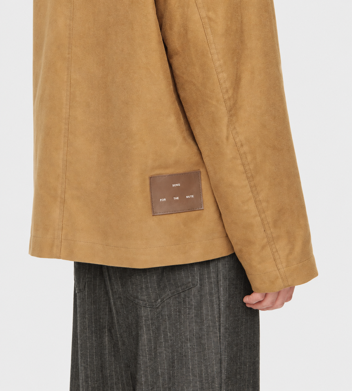 Button Up Coach Jacket Camel