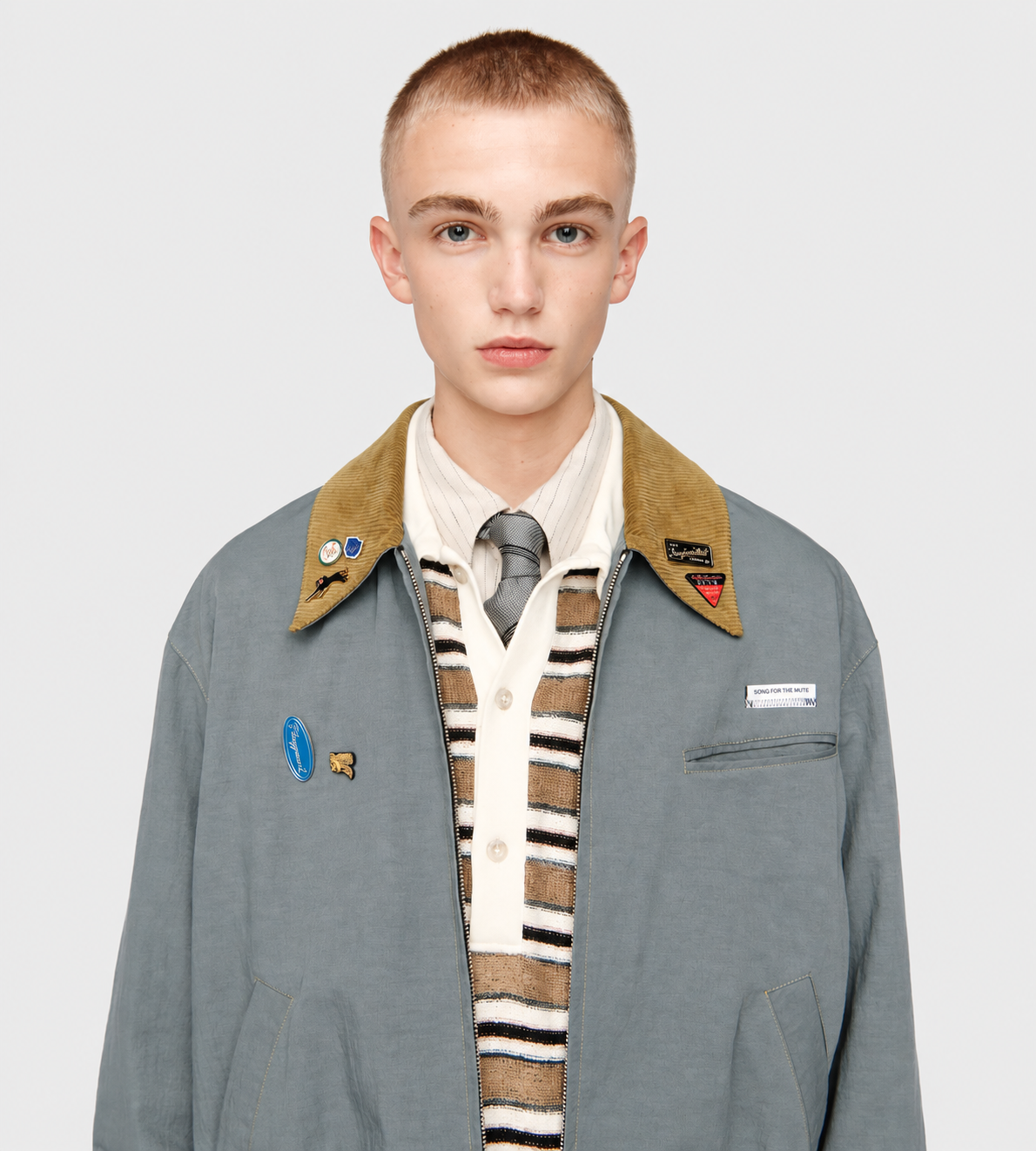 Elasticated Coach Jacket Blue