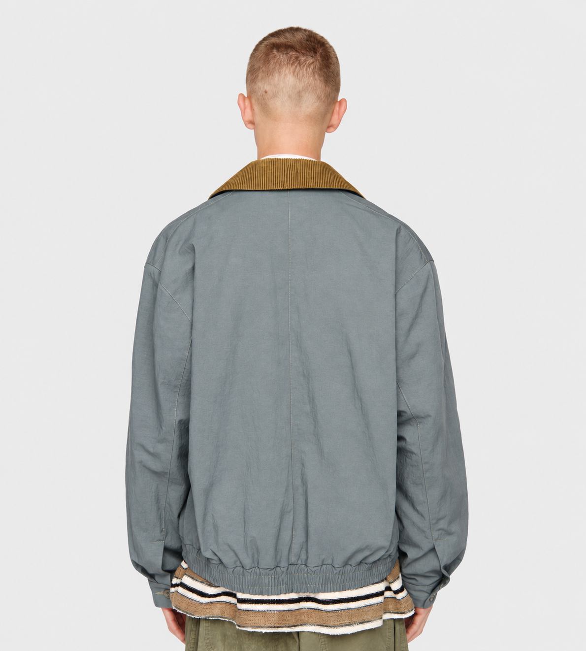 Elasticated Coach Jacket Blue