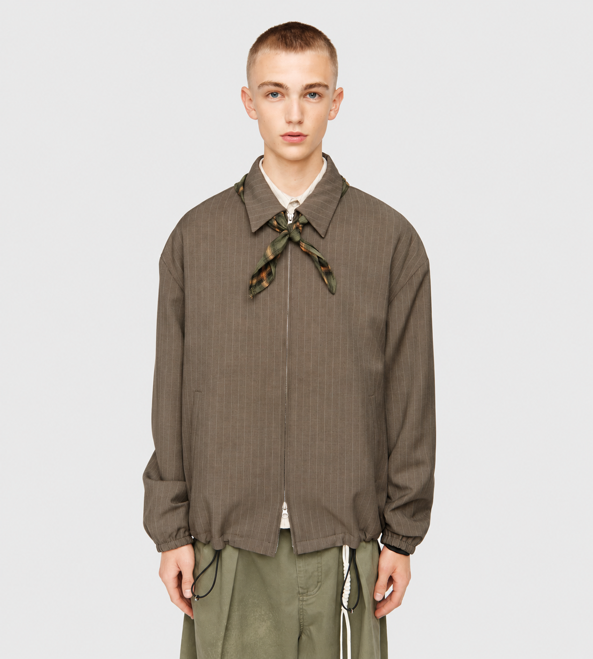Slim Coach Jacket Taupe