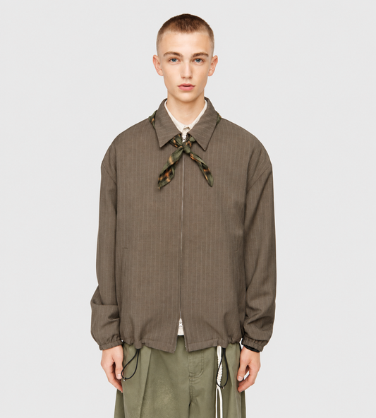 Song for the Mute - Slim Coach Jacket Taupe