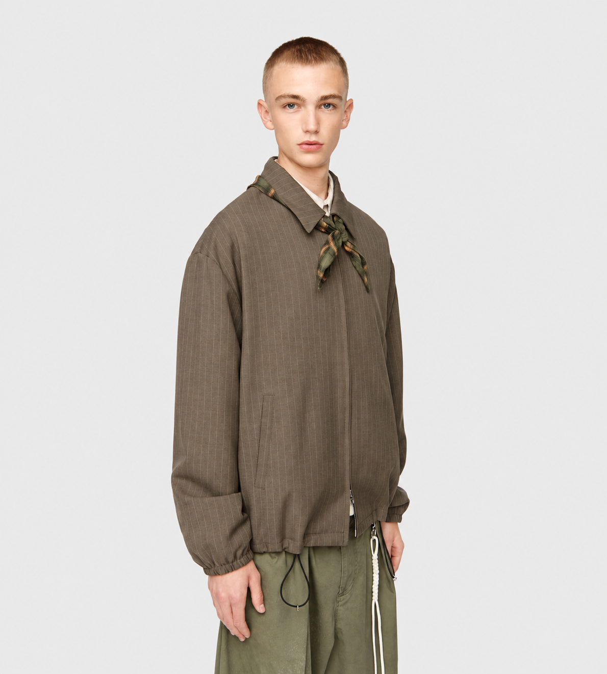 Slim Coach Jacket Taupe