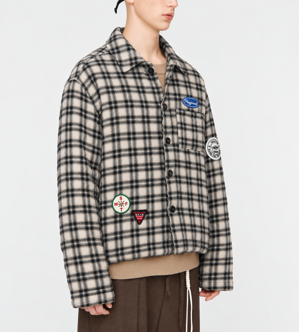 Padded Workman Jacket Beige