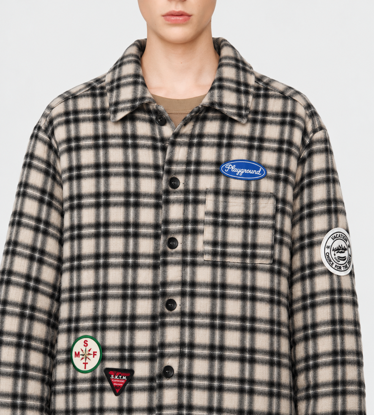 Padded Workman Jacket Beige