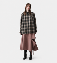 UJOH - Zip Flare Skirt Rosy Brown