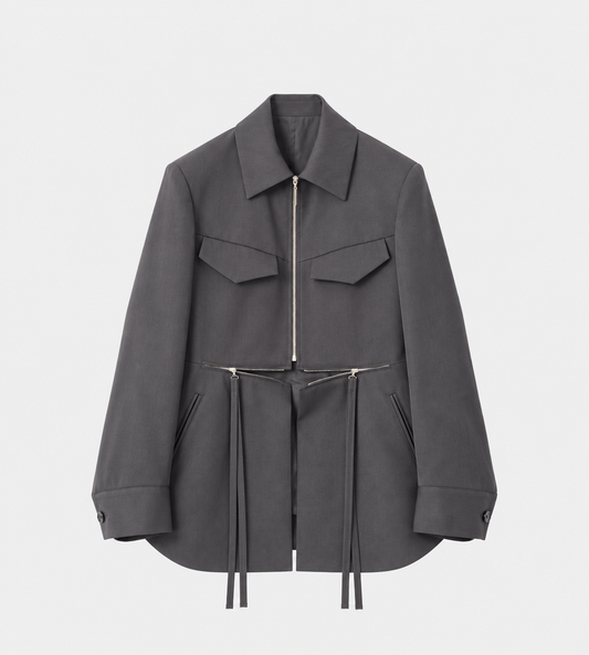 Zip Jacket Steel Grey