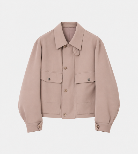 Utility Compact Blouson Rose Greige