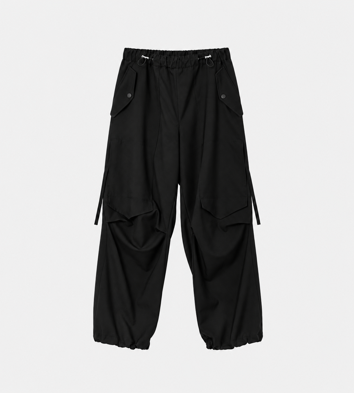 UJOH - Draw Cord Utility Pants Black – WDLT117
