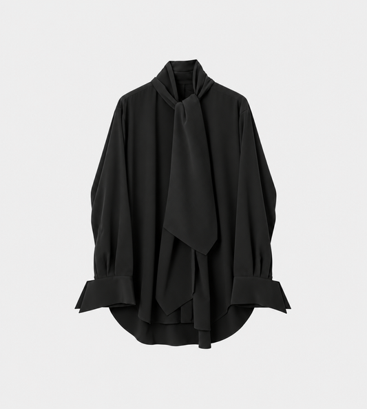 Bow Tie Shirt Black