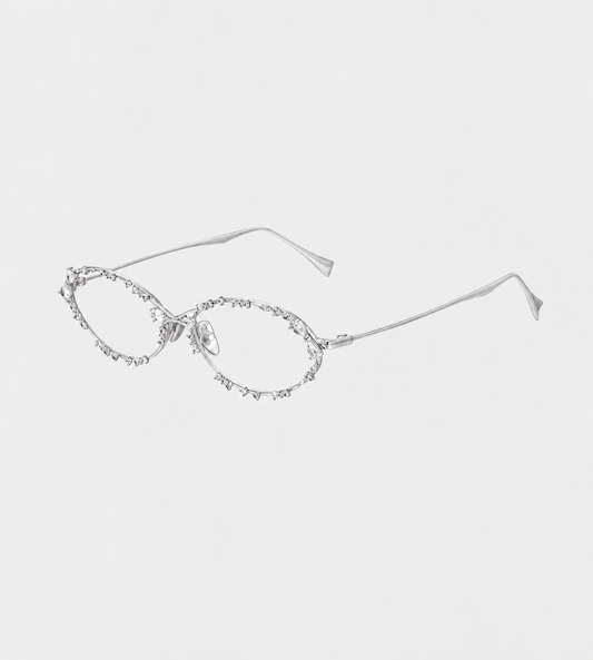 Bitter Salty Glaze Glasses Silver