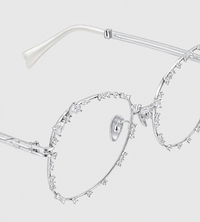 YVMIN - Bitter Salty Glaze Large Frame Glasses Silver