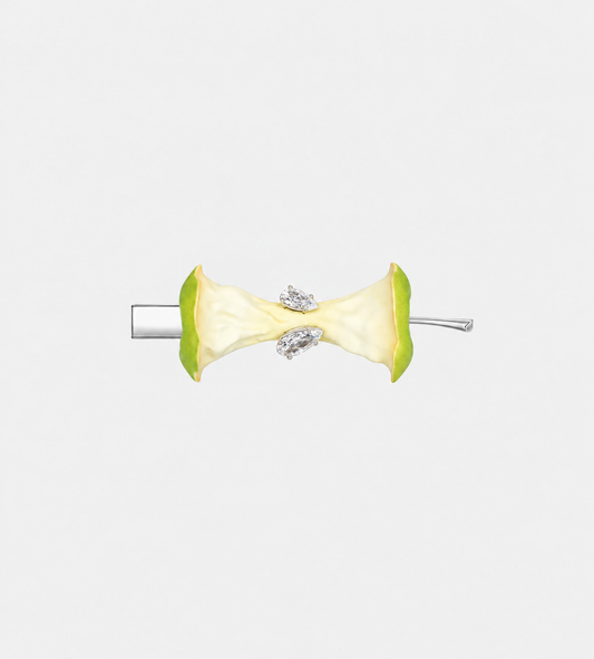 Apple Core Hair Pin Green