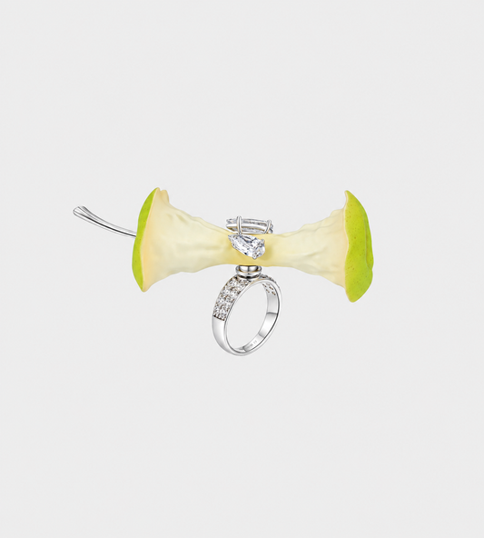 Spin Apple Core Ring Green