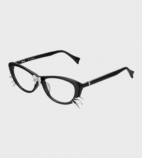 YVMIN - Bowknot Kitten Whisker Glasses Black