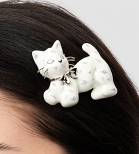 YVMIN - Kitten Hair Clip White