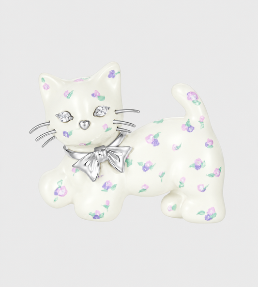 Kitten Hair Clip White