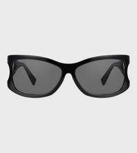 YVMIN - Bowknot Hair Clip Glasses Black