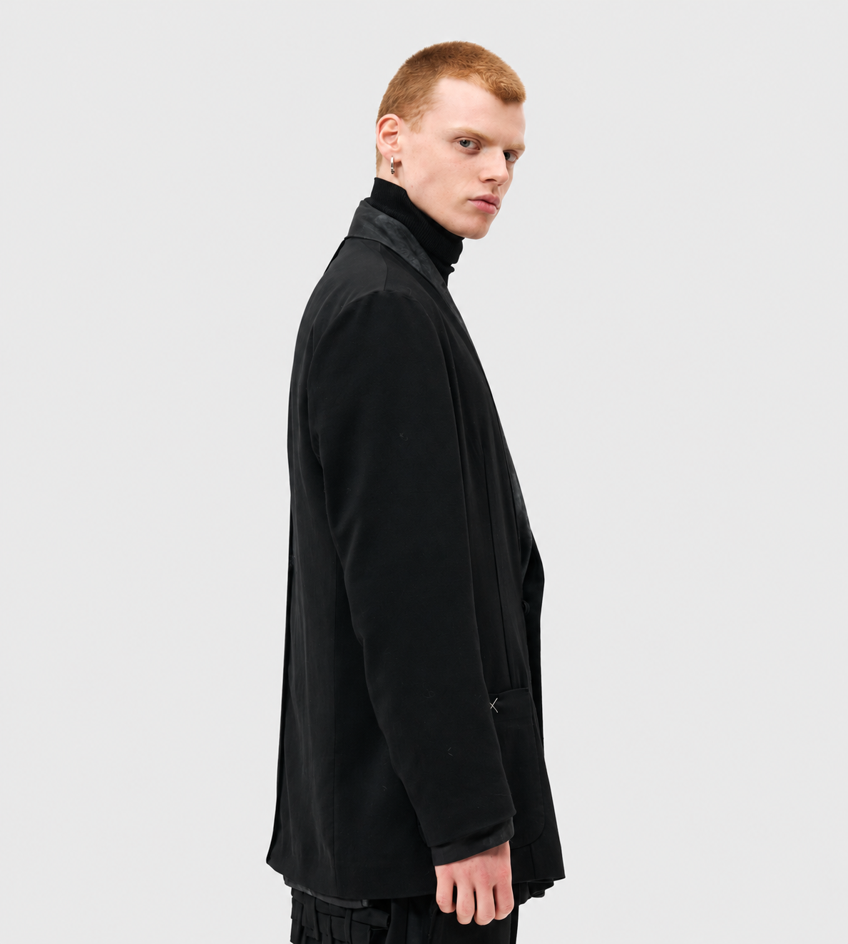 Giovanni Cavagna - Reversible Pompeii Print  Blazer Blk/Grey