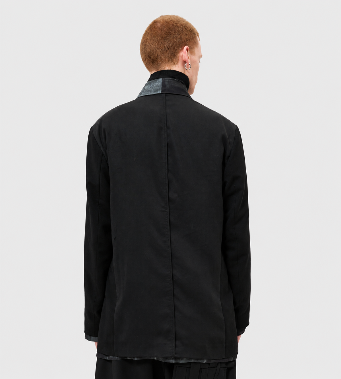 Reversible Pompeii Print  Blazer Blk/Grey