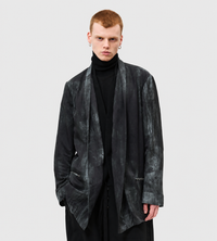 Giovanni Cavagna - Reversible Pompeii Print  Blazer Blk/Grey