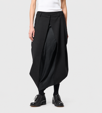 Giovanni Cavagna - Wrap-detailed Skirt Black