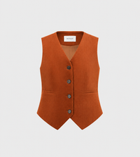 INTO THE EAST - Corduroy Vest Orange