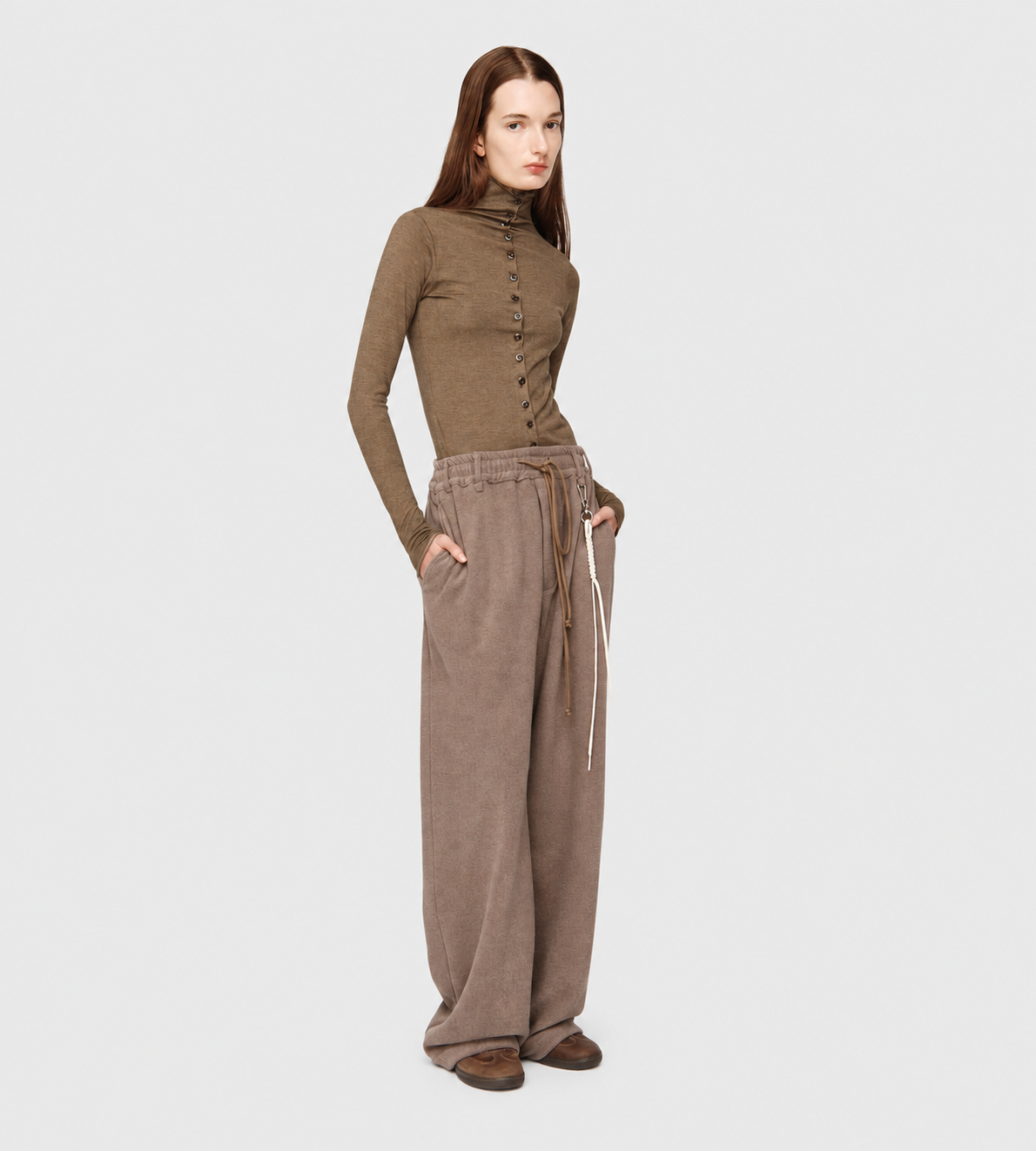 Fleece Relaxed Lounge Pants Mauve
