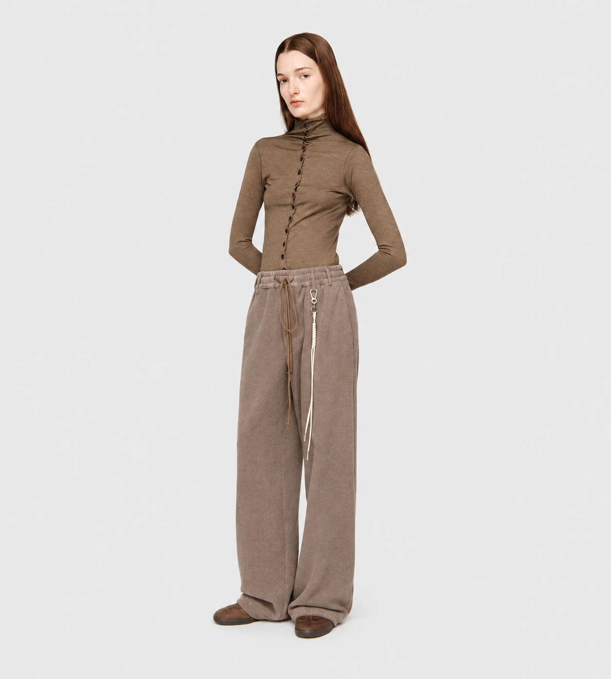 SONG FOR THE MUTE - Fleece Relaxed Lounge Pant Mauve