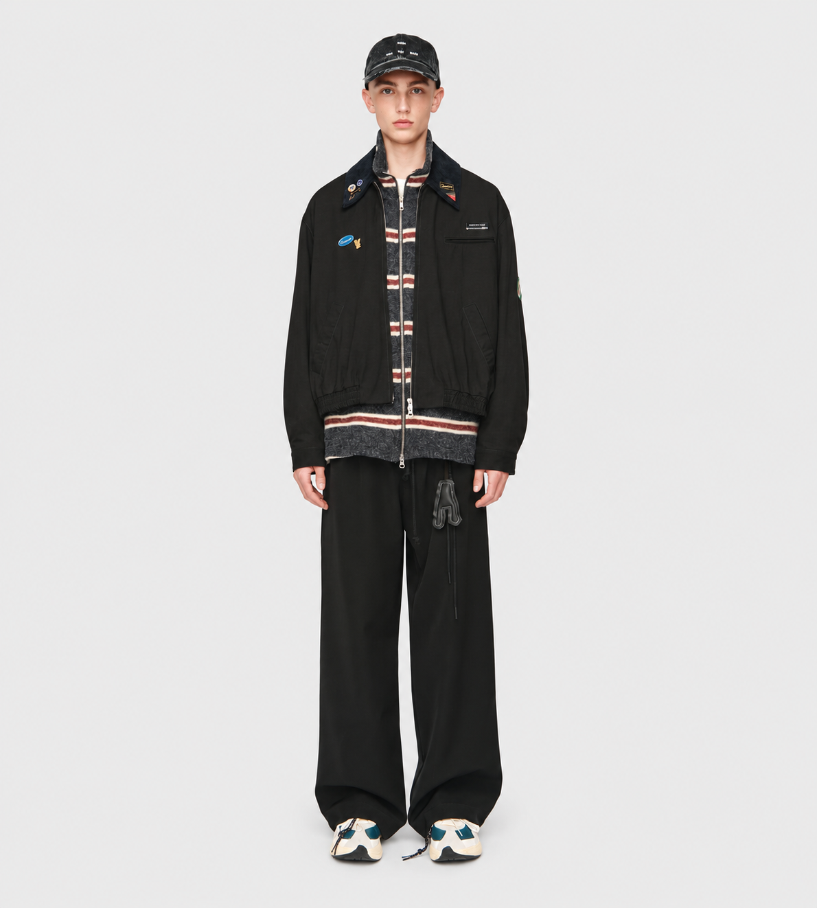 Elasticated Coach Jacket Blk