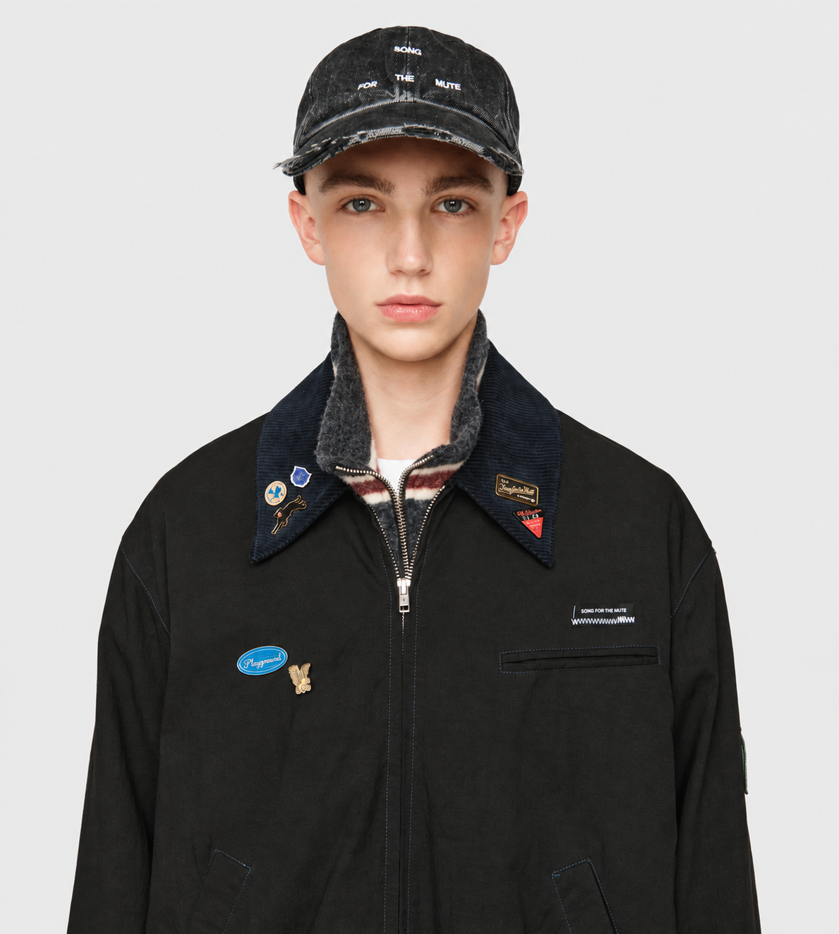 Elasticated Coach Jacket Blk