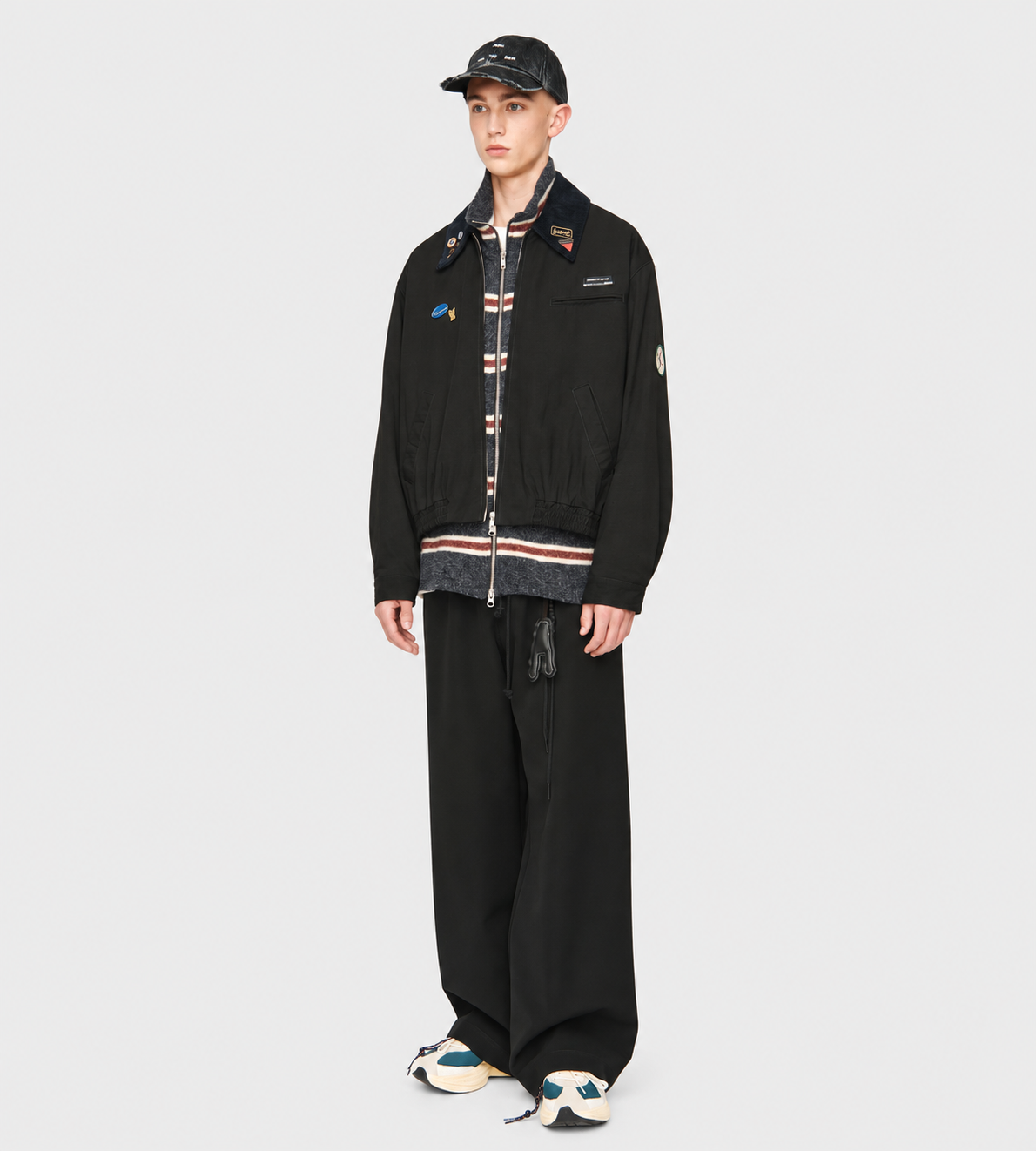 Elasticated Coach Jacket Blk
