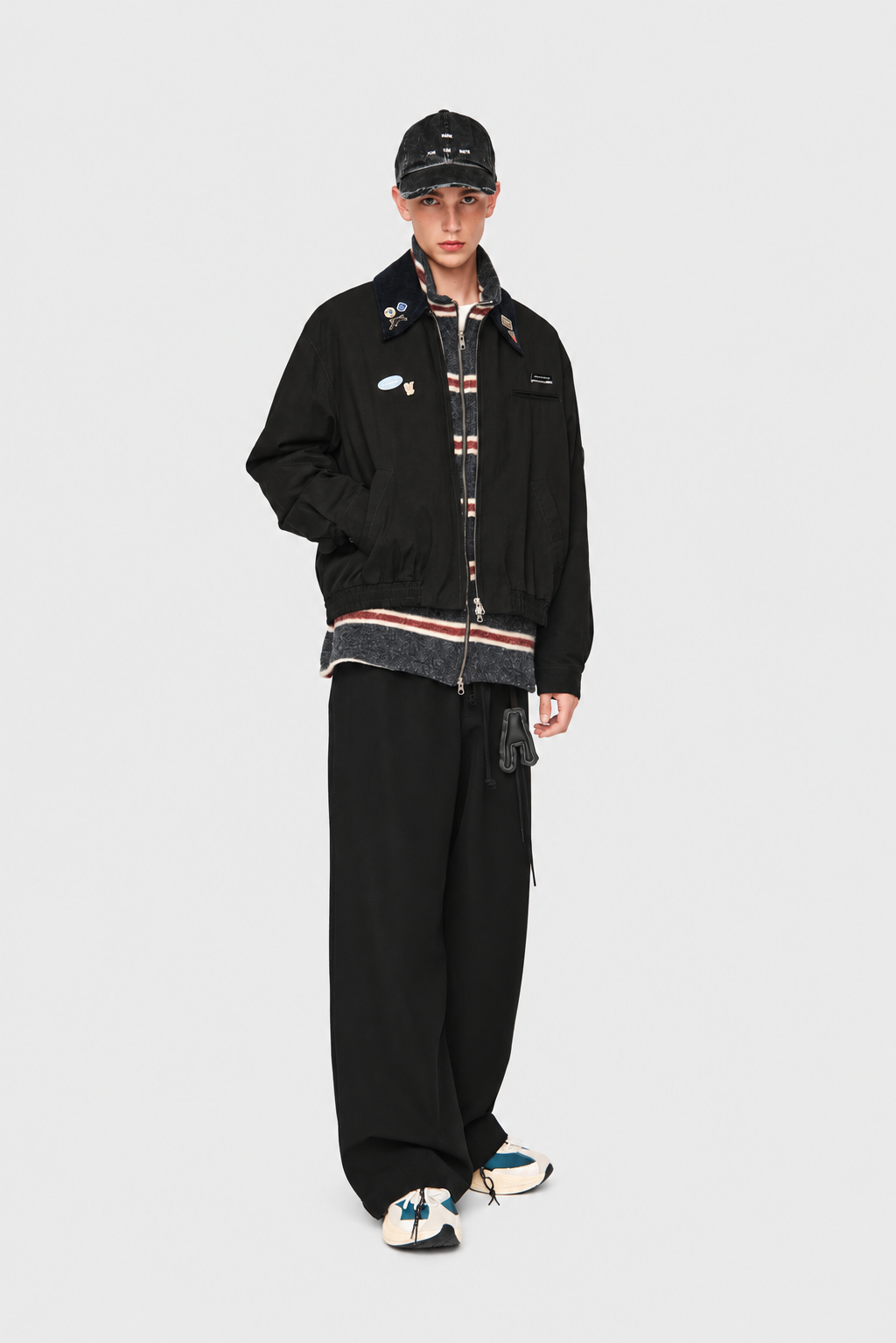 Elasticated Coach Jacket Blk