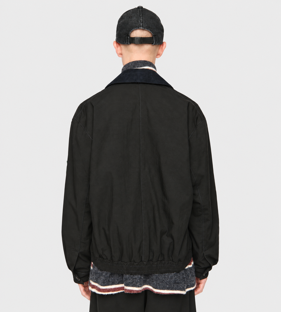 Elasticated Coach Jacket Blk