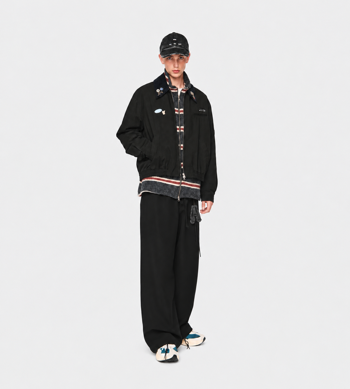 Elasticated Coach Jacket Blk