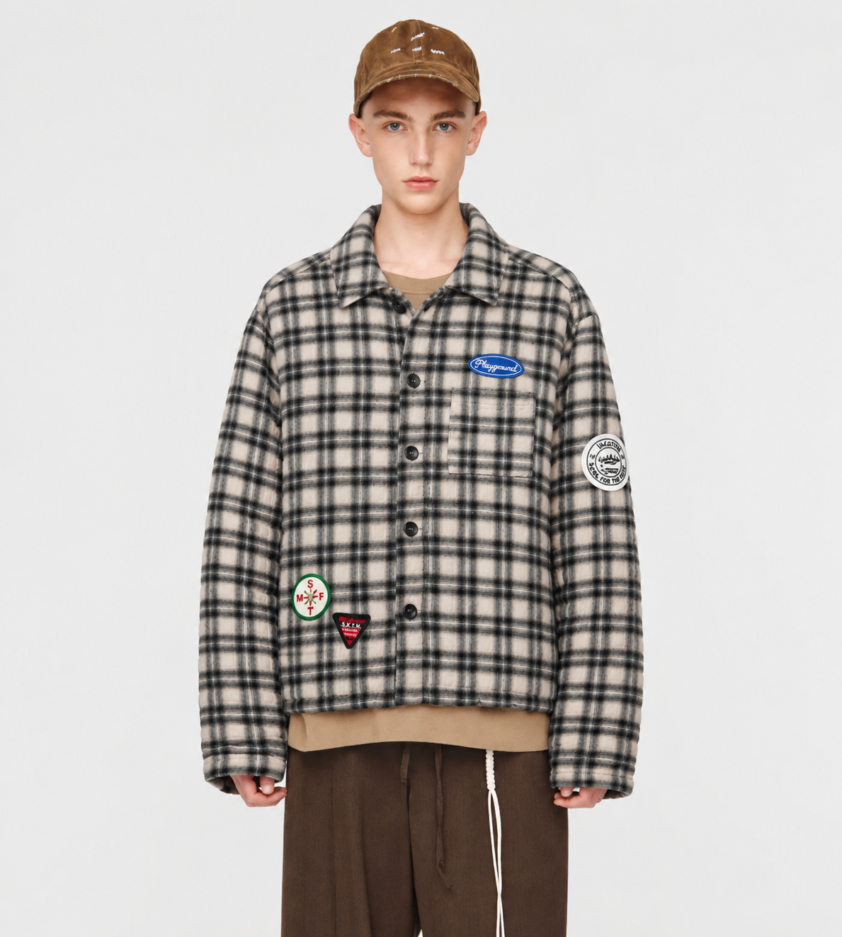 Padded Workman Jacket Beige