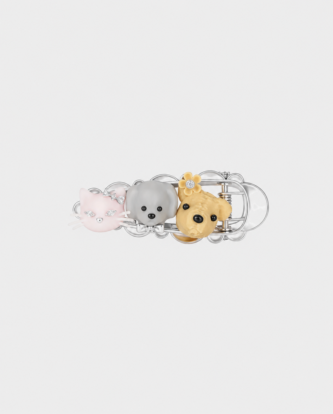 Glasses Animals Hair Clip Multi color