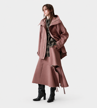 UJOH - Hood Zip Blouson Rosy Brown