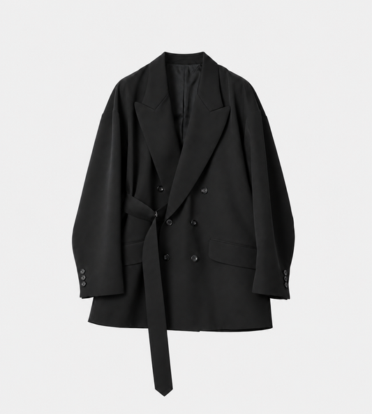 Drop Shoulder Jacket Black